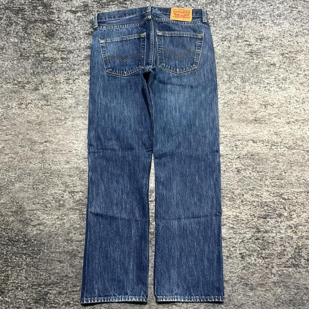 Levi's 501 Button‎ Fly Jeans Mens 32x29 Blue Faded Straight Leg Denim